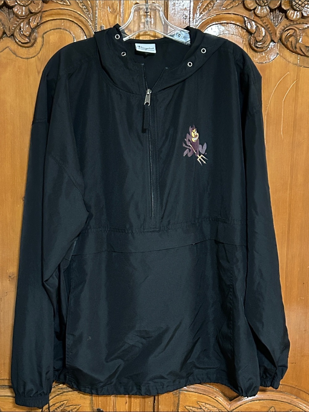 ASU Logo Champion Windbreaker Quarter Zip Jacket
XL